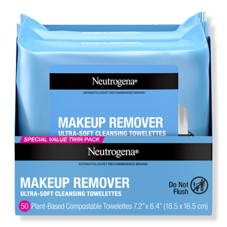 Neutrogena + Makeup Remover Cleansing Towelettes, Twin Pack