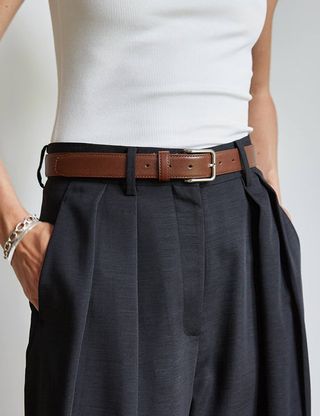 Pixie Market + Brown Leather Belt