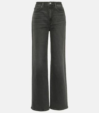 Frame + Le Jane High-Rise Wide-Leg Jeans