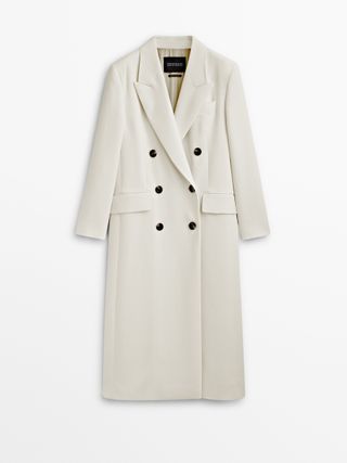 Massimo Dutti + Limited Edition Long Double-Breasted Coat
