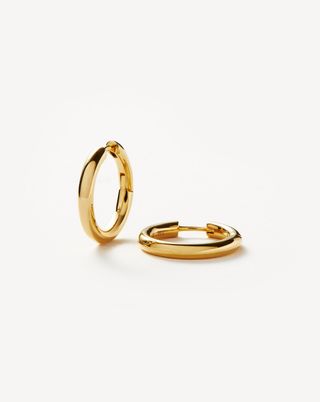 Missoma + Classic Tunnel Medium Hoop Earrings in 18ct Gold Plated