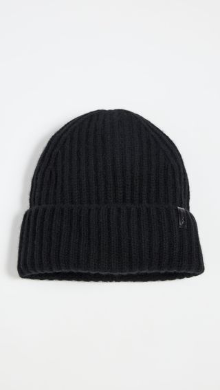 Vince + Boiled Cashmere Chunky Cardigan Knit Hat