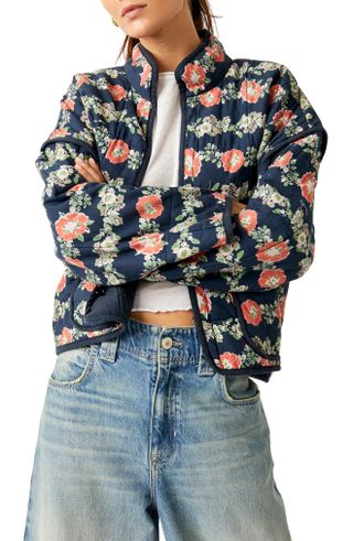 Free People + Chloe Floral Print Jacket
