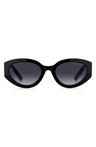 Marc Jacobs + 54mm Round Sunglasses