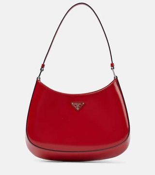 Mytheresa + Cleo Small Leather Shoulder Bag in Red