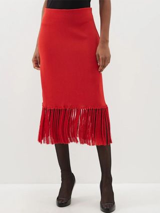 Another Tomorrow + Fringed Midi Skirt
