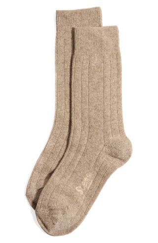 Stems + Luxe Merino Wool & Cashmere Blend Crew Socks