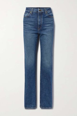 Khaite + Danielle High-Rise Slim-Leg Jeans