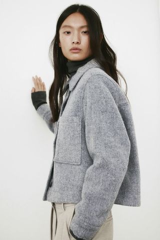 H&M + Wool-Blend Shacket