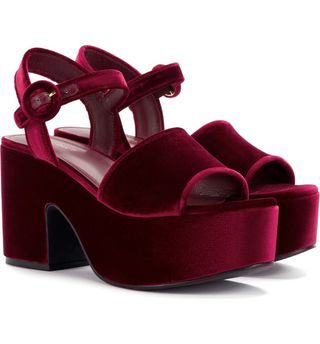 Larroudé + Miso Ankle Strap Platform Sandals