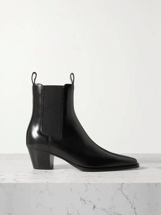 Toteme + + Net Sustain the City Leather Ankle Boots
