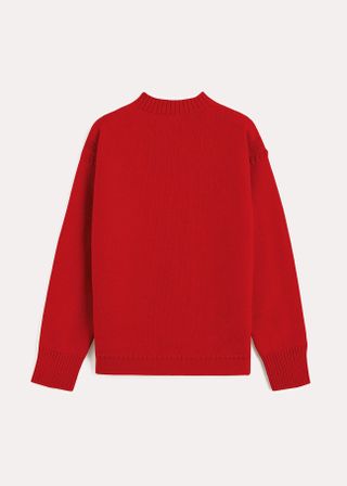 Toteme + Wool Guernsey Knit Red