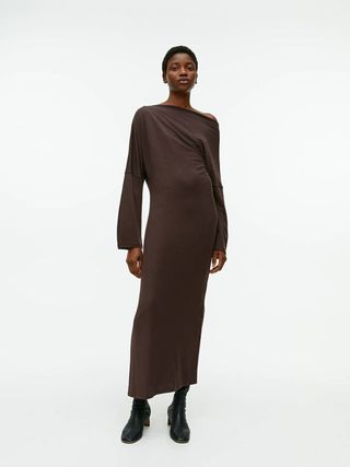 Arket + Off-Shoulder Midi Dress