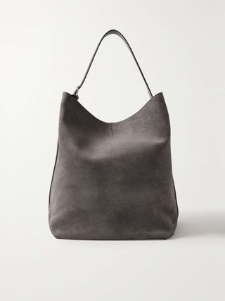 Toteme + Suede Tote in Gray