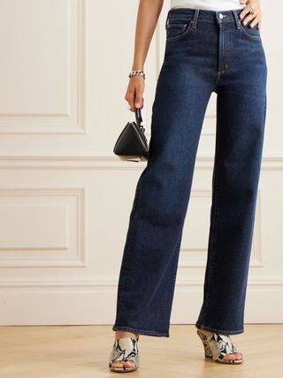 Agolde + + Net Sustain Harper Mid-Rise Wide-Leg Organic Jeans