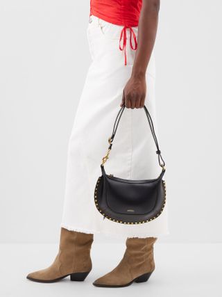 Isabel Marant + Oskan Moon Leather Shoulder Bag