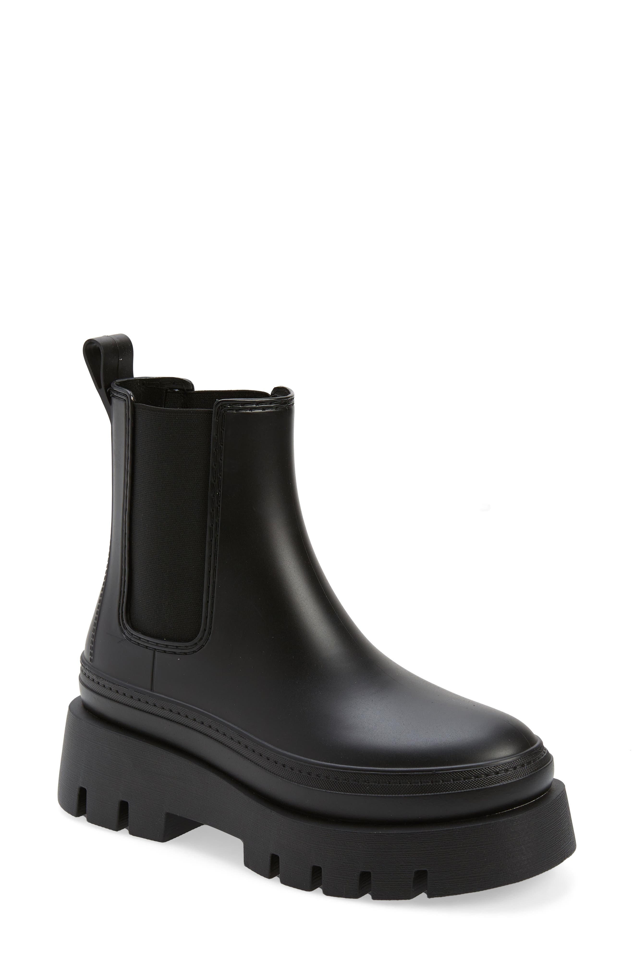 Jeffrey Campbell + Rain-Storm Platform Chelsea Boot