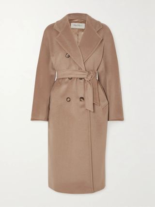 Max Mara + Madame 101801 Icon Double-Breasted Wool and Cashmere-Blend Coat