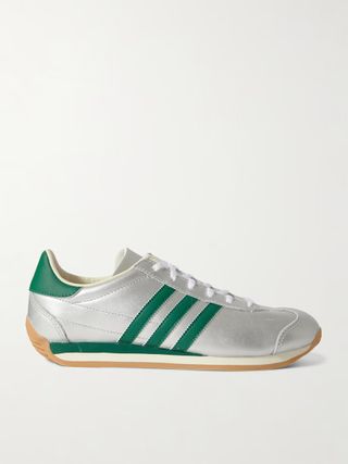 Adidas Originals + Country OG Metallic Leather Sneakers