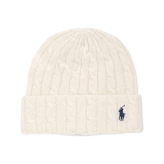 Polo Ralph Lauren + Logo Embroidered Wool & Cashmere Cable Beanie