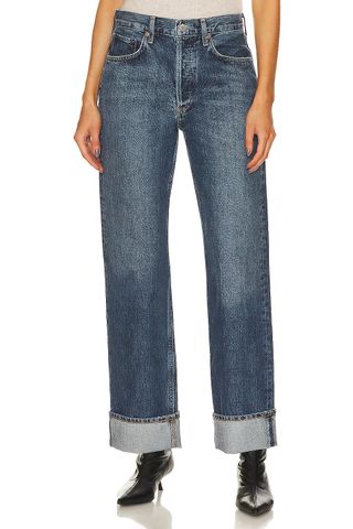 Agolde + Fran Wide Leg Organic Cotton Jeans