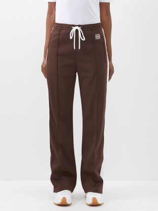 Loewe + Anagram-Embroidered Jersey Track Pants