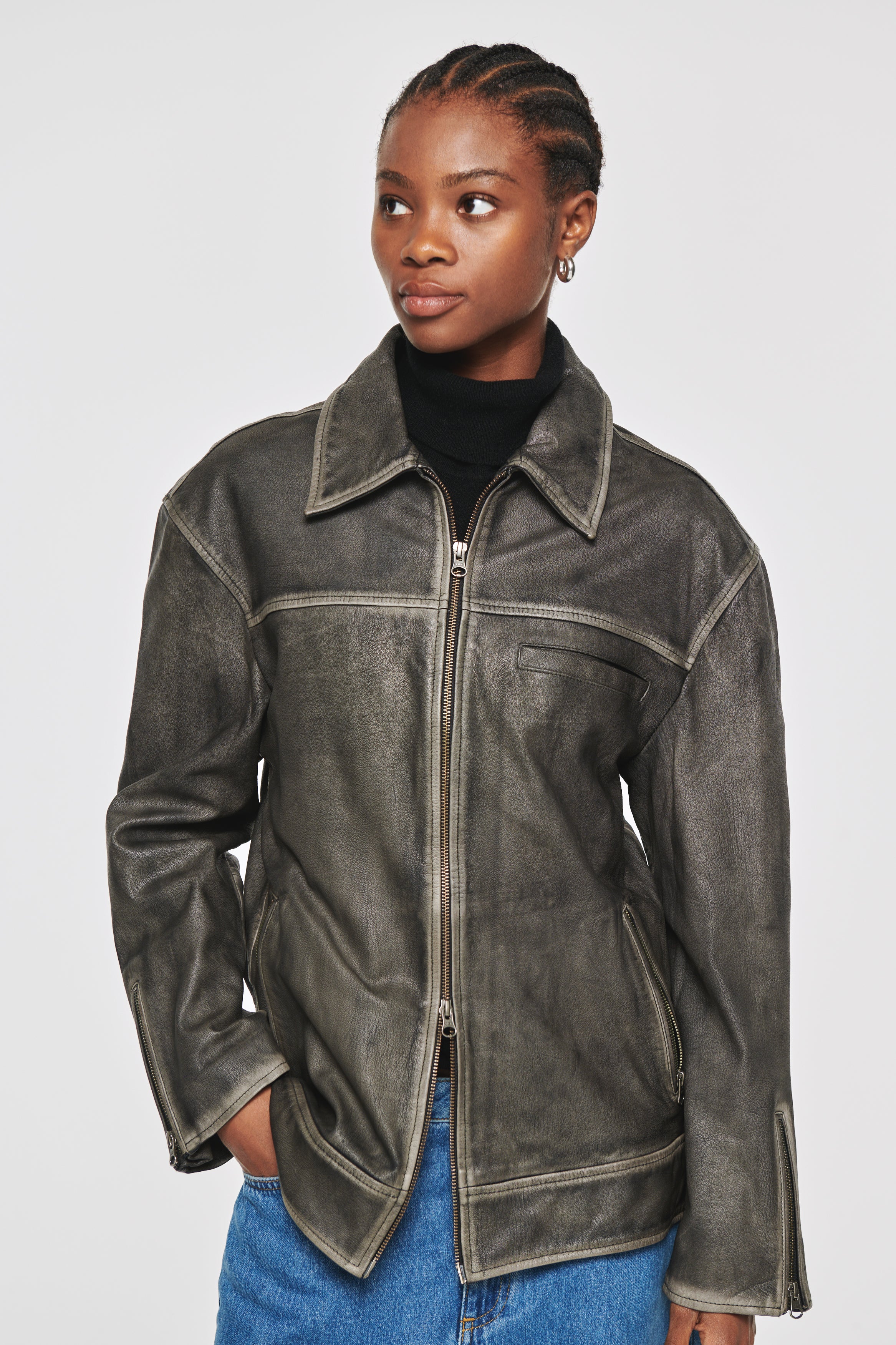 Aligne + Leroy Leather Jacket