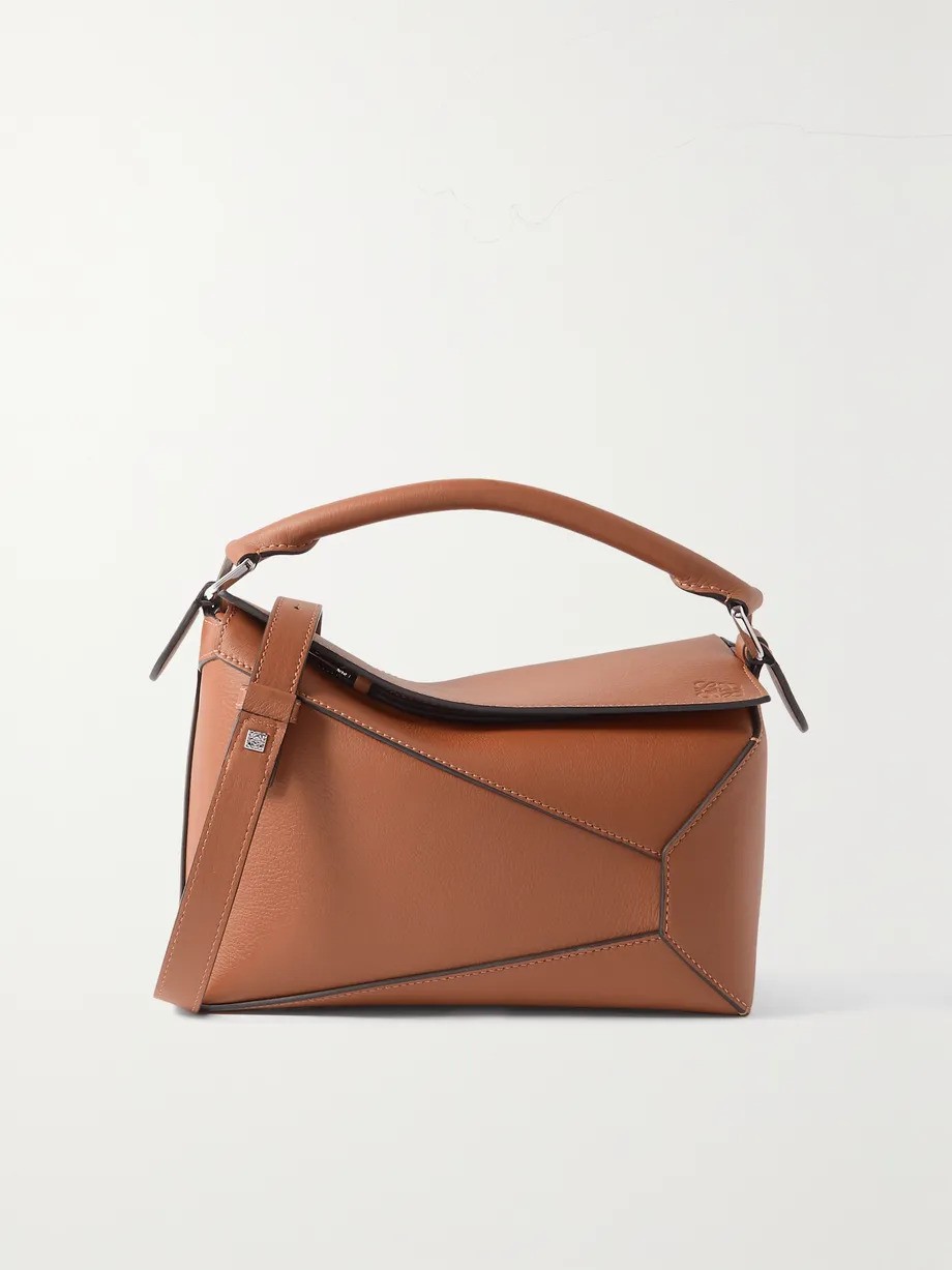 Loewe + Puzzle Edge Small Textured-Leather Shoulder Bag