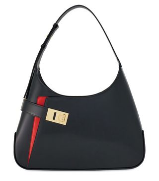 Ferragamo + Large Arch Leather Shoulder Bag