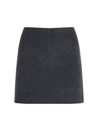 Express + High Waisted Wool-Blend Mini Skirt
