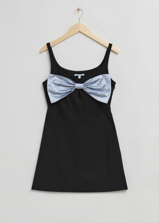 & Other Stories + Big Bow-Detailed Mini Dress