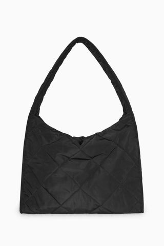 COS + Oversized Diamond-Quilted Bag