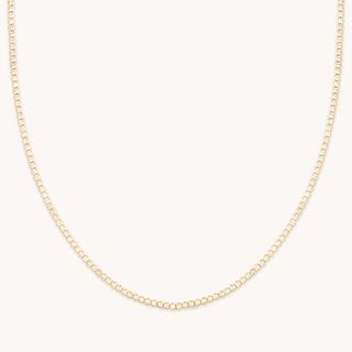 Astrid & Miyu + Gleam Tennis Chain Necklace in Gold