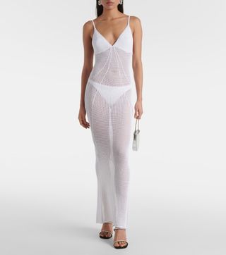 Bananhot + Isabel Sheer Knit Maxi Dress