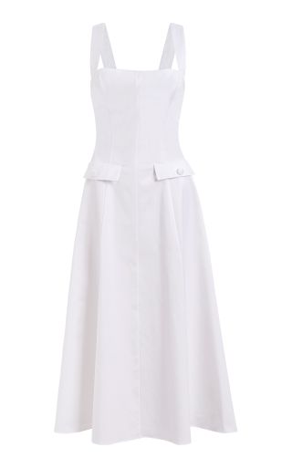 Markarian + Birdie Cotton A-Line Midi Dress