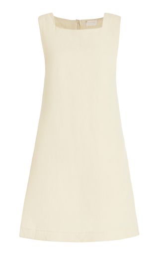Posse + Emma Linen-Blend Mini Shift Dress