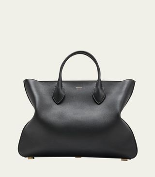 Ferragamo + Large Leather Tote Bag