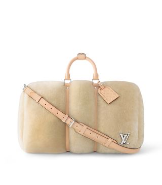 Louis Vuitton + Keepall Bandoulière 50 in Shearling