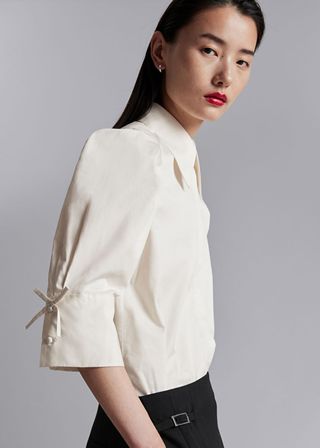 & Other Stories + Bow-Detailed Blouse