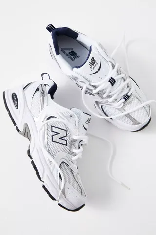 New Balance + 530 Metallic Sneakers