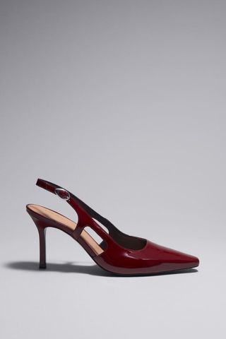 & Other Stories + Leather Slingback Pumps