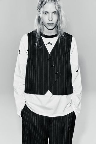 H&M + Asymmetric-Front Suit Vest