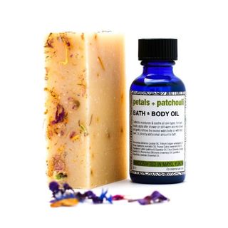 The Yukon Soaps Company + Petals and Patchouli Body Oil and Soap Combo