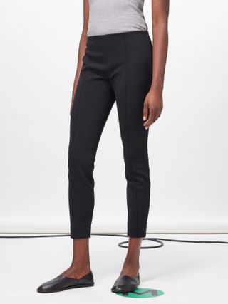 The Row + Kosso Wool-Blend Crepe Slim-Leg Trousers