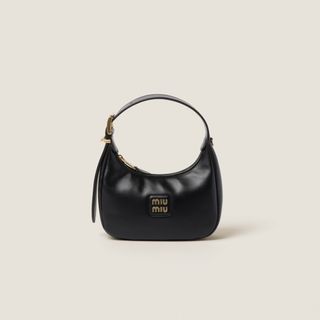 Miu Miu + Leather Hobo Bag