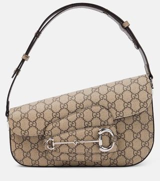 Gucci + Horsebit 1955 Small Shoulder Bag in Brown
