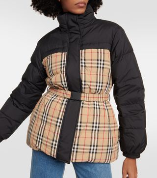 Burberry + Check Reversible Down Jacket in Multicoloured