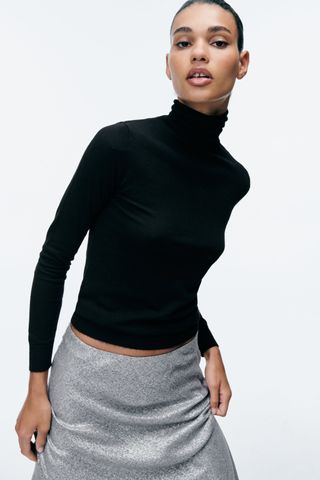Zara + Funnel Neck Sweater
