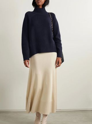 Allude + + Net Sustain Wool and Cashmere-Blend Sweater