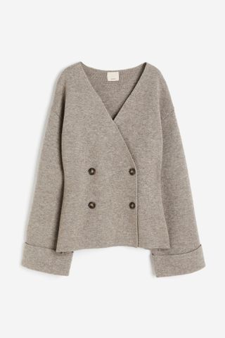 H&M + Double-Breasted Wool Cardigan